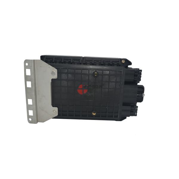 GPON FDB Inline 96 Cores PP Black 24 Ports SC Optical Fiber Splitter Access Terminal Closure