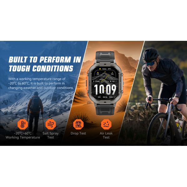 2026 New Smart Watch Men IP68 3ATM Outdoor Sports Fitness Tracker X7 Smartwatch
