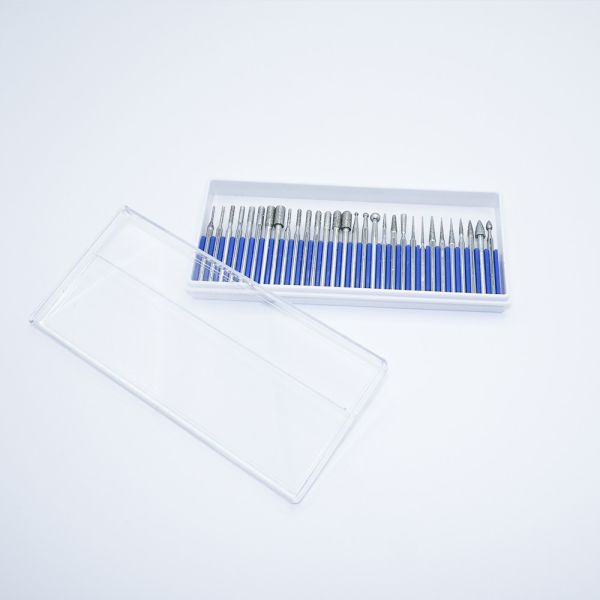 30 Different Shapes Double Cut Tungsten Carbide Rotary Burr Set with 120° Point Angle and 3 Years Warranty