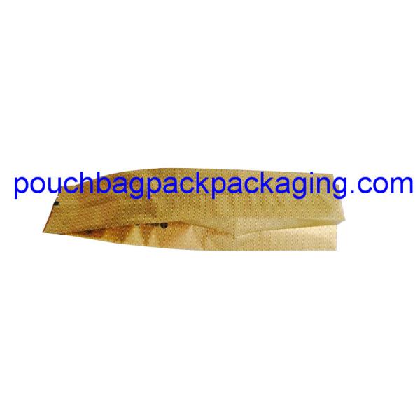 Custom foil tea bag, side gusset tea pouch bag, back heat seal bag