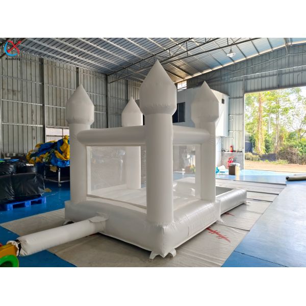 Manufacturer Inflatable White Wedding Bouncy House Inflatable Castle For Kids