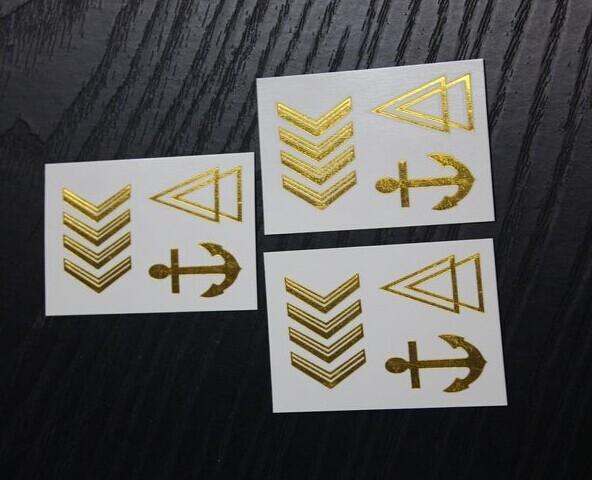 Gold Metallic foil Tattoos, silver metallic foil tattoo, gold and silver metallic tattoo,