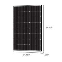 250W 15V painel solar monocristalino flexível para RV Marine