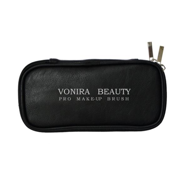 Bolsa cosmética da Multi-função do suporte do saco portátil da escova da composição com o saco interno para o curso & a casa, preto