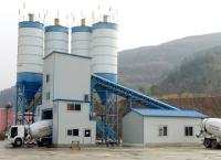 Planta de tratamento por lotes concreta móvel de HZS120 200kW, planta de mistura 120m3/H concreta