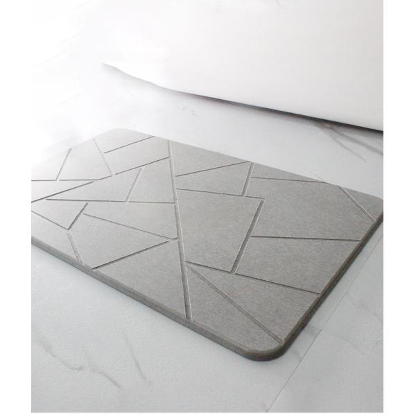 Quick Drying Diatomaceous Earth Shower Mat Modern Design for Super Absorbent Bathroom