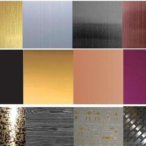 Decorative Mirror Interior Stamped Stainless Steel Wall Panel Ceiling 304 8K Silver Golden Blue