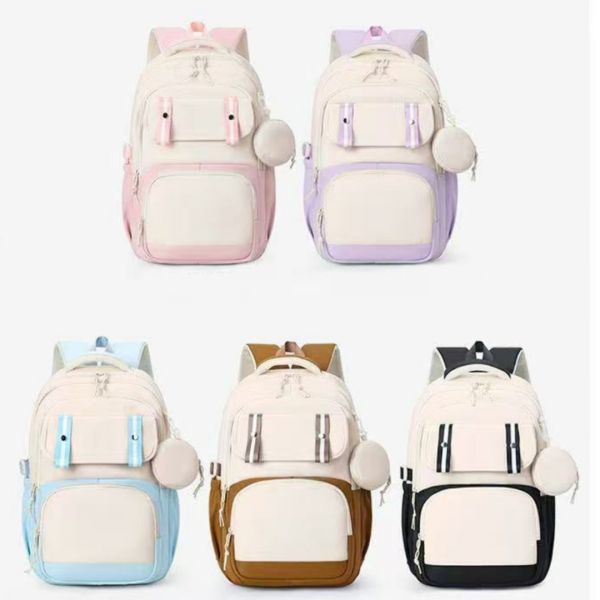 Colefa Wholesale 15.6 Inch Laptop Backpack Ins Style Korean Version Harajuku Campus Junior High School Students Trendy Backpack