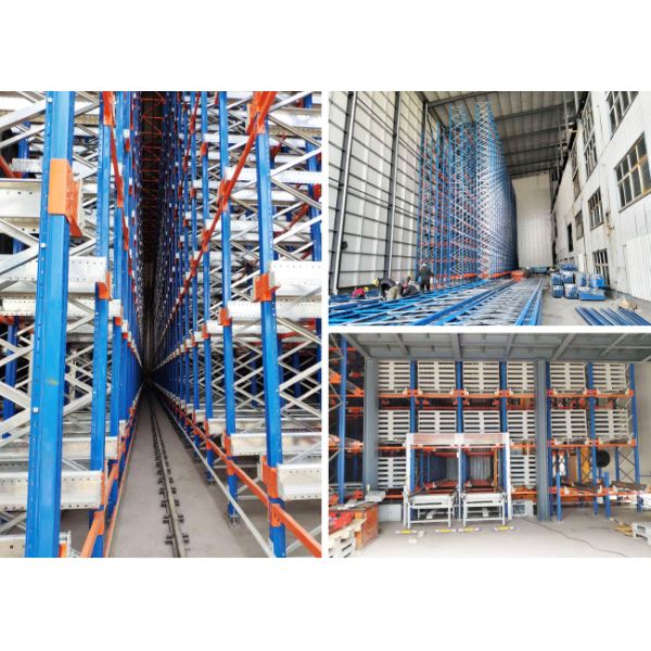 Two Way Radio Shuttle Racking and Stacker Crane Floor Supported SRM Storage And Retrieval Machine ASRS Automatic Storage And Retrieval System