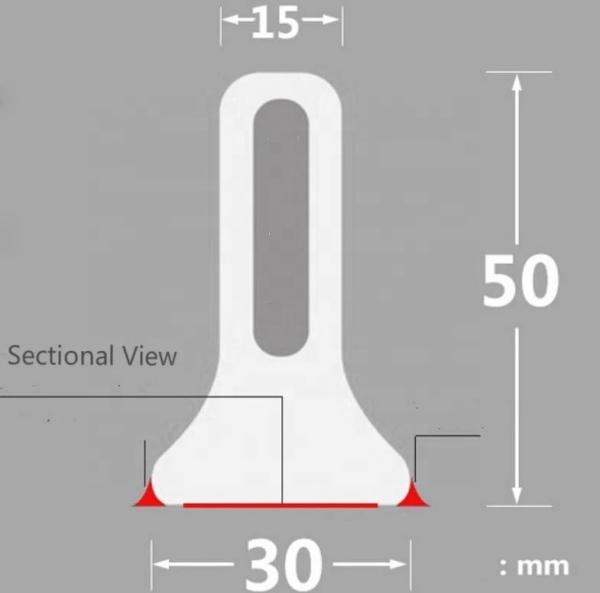 20-90 Shore A Hardness Sealing Strip para banheiro Banheiro e banheiro Bloqueio de água