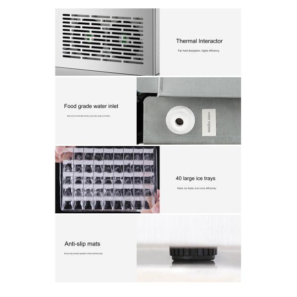 Other Compressor 220V Voltage Household Mini Portable Ice Maker with 60-120KG/24H Capacity