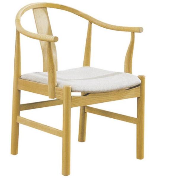 European style elegant Y back aluminium or solid wood chair with black cover