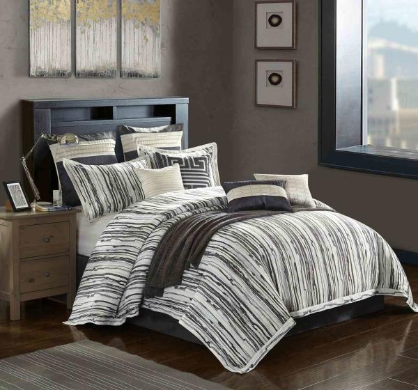 Luxurious Soft 100% Cotton Printed Duvet Cover Set With Zipper Closure