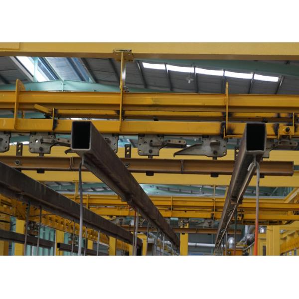 Free Conveyor Automatic Powder Coating Plant line For Aluminium Profile