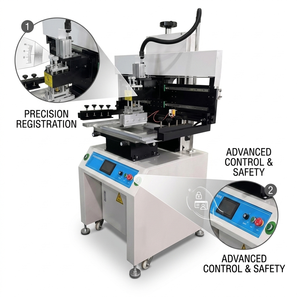 SMT Solder Paste Printer Touch Screen PLC Control Fault Diagnosis PCB Assembly Line Equipment
