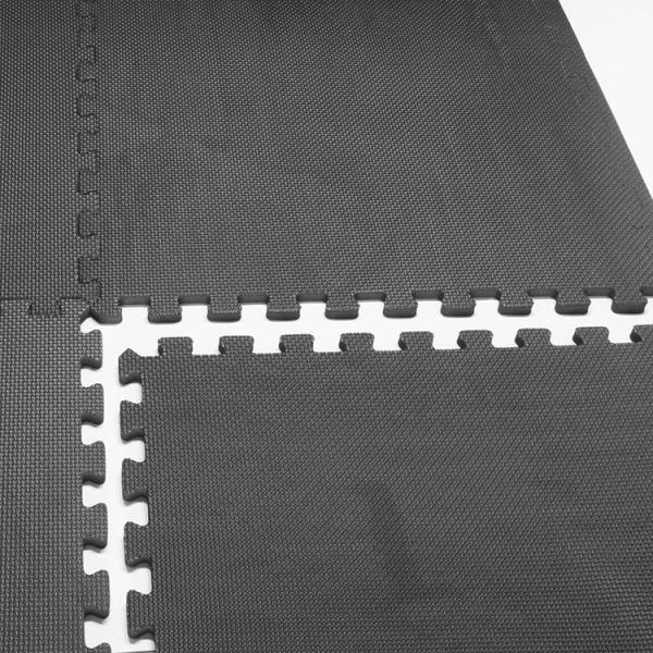 Waterproof Black EVA Foam Interlocking Floor Mats 61x61x1.2cm Size