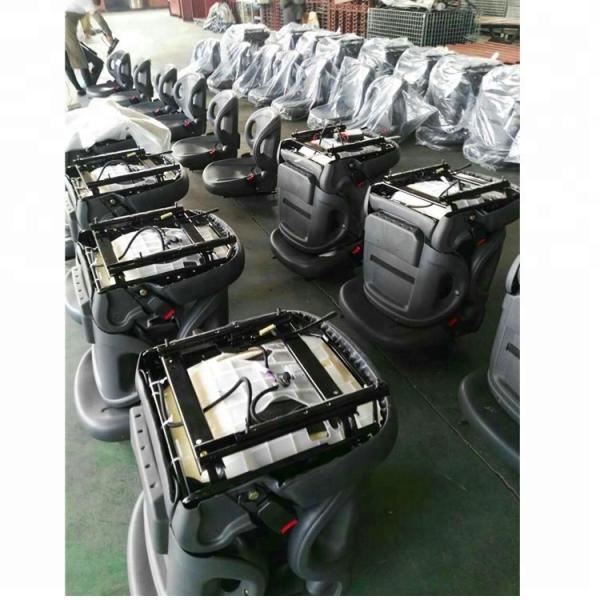 Replacement Forklift Truck Spare Parts , PVC / Leather Black Color Forklift Truck Seats