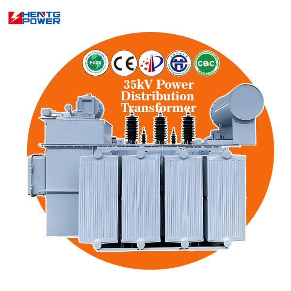 Industrial Electric Circular Coil HV Oil Immersed Transformer Step Up Step Down 3 Phase