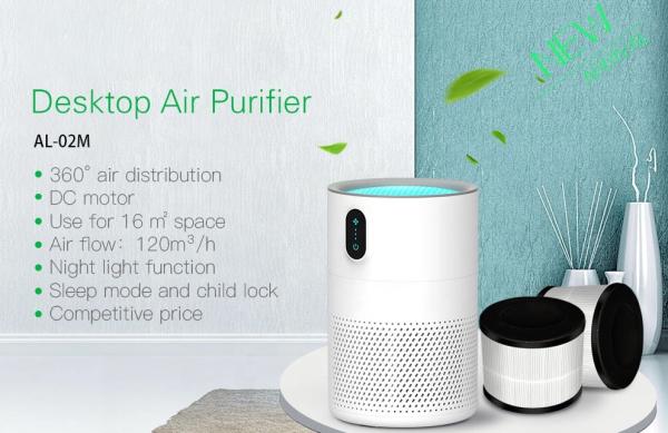 RoHS 30db H13 True Hepa Air Purifier Mini Humidifier PM2.5