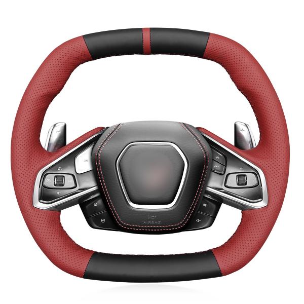 Customized High Quality Leather Steering Wheel Cover For Chevrolet (Chevy)