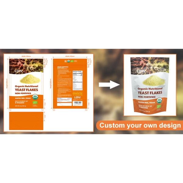 Custom Printed Stand Up Zipper Pouch for Food Packaging
