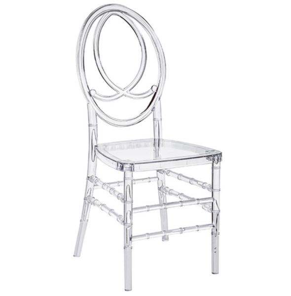 Stackable Phoenix Clear Acrylic Event Wedding Dining Restaurant Chair