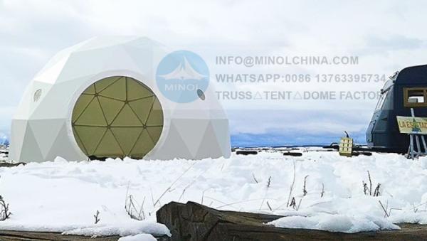 UV Resistant Star Gazing Geodesic Dome Cabin For 4 People