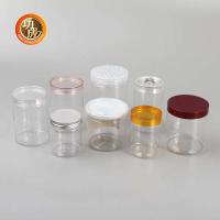 Bouteille de biscuits à fond rond personnalisé Bouteille en plastique en PET à large bouche