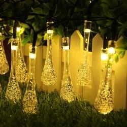 Solar String Lights Outdoor Christmas 8 Lighting Modes Fairy Waterproof Flexible Cord Perfect for Christmas Party Decor Garden