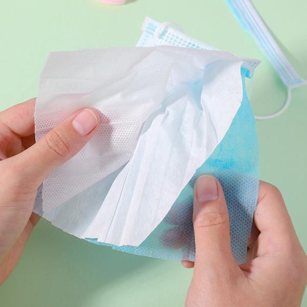 Single Use Antibacterial Face Mask 3 Layers Civil Antiviral Face Mask With Filter
