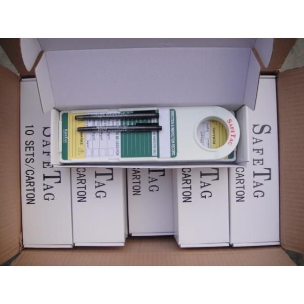 Custom Plastic Material Hang Scaffolding Tag Holder For Workplace Safety Signs