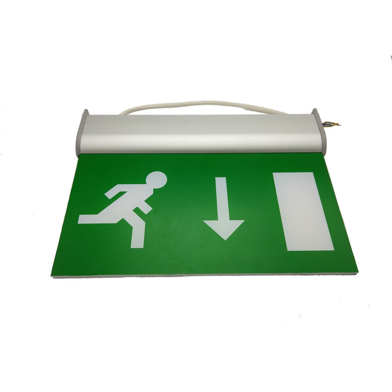 Rechargeable Battery Operated Double Sided Exit Sign LED Emergency Light