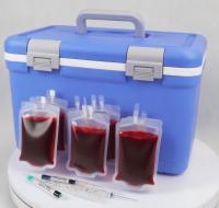Boîte de refroidisseur médical bleu pour échantillons de sang sensibles à la température et vaccins