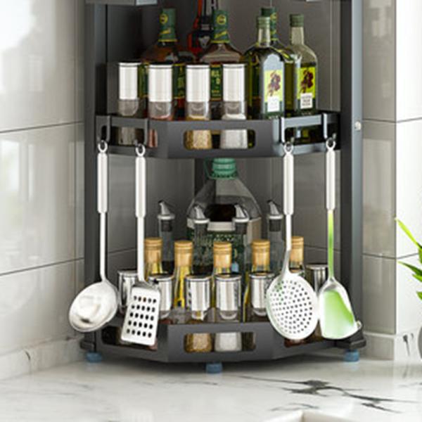 Сбережения объема запоминающего устройства Bathroom организатора шкафа специи яруса полки 3 угла кухни SS201