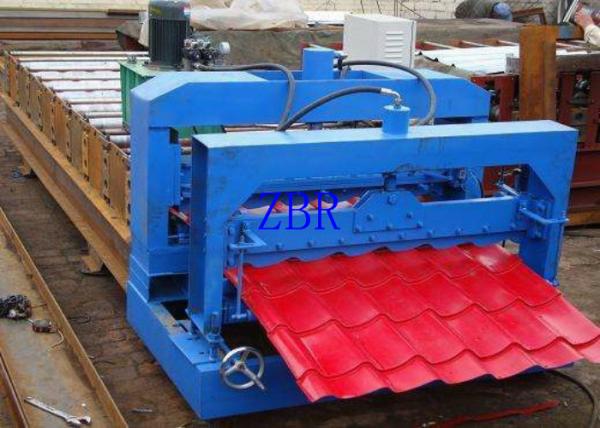 Waterproof Glazed Tile Roll Forming Machine 13 Rows 75mm Principal Axis Dia