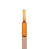 2ML 10,75*72 mm Ampola de vidro de borosilicato de âmbar ISO Standard B