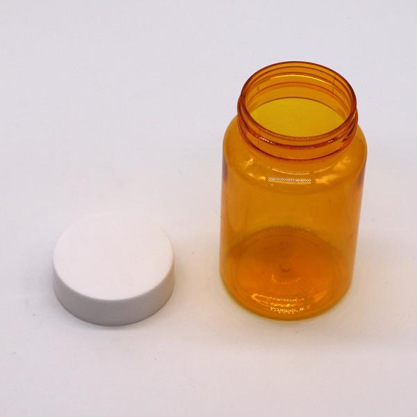 Бесплатные образцы 150 мл/см ПЭТ пластиковая оранжевая бутылка для лекарств