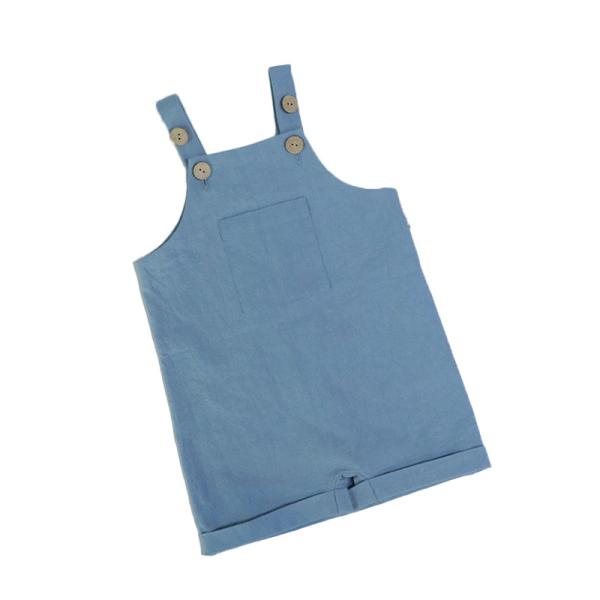 100% Linen New Born Adjustable Straps Overalls Dungaree One piece Fashion Baby Clothing Summer Jumpsuit