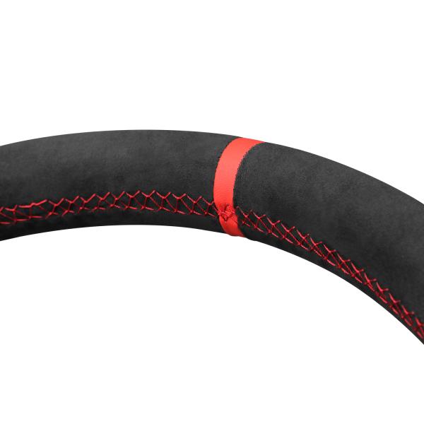 Car Accessories Customized Dark Soft Suede Steering Wheel Cover for Ford Bronco 2021 2022 2023 2024
