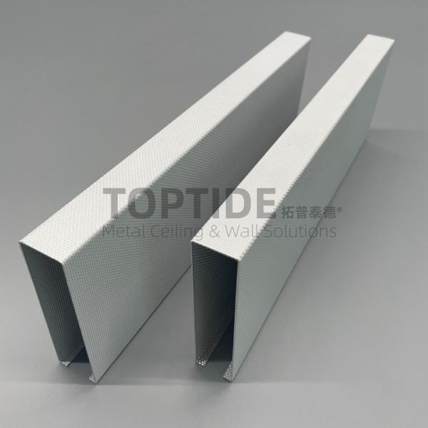Golden Linear Ceiling Panels Suspended False U Shaped Metal Drop Ceiling