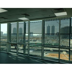 PVC Coated Expanded Metal Mesh Galvanized Expanded Metal Mesh For Window Guards