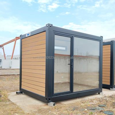 Couleur personnalisée Préfabriqué Mobile Office Living Store Container Home Office Containers de 10 pieds avec du matériau en acier