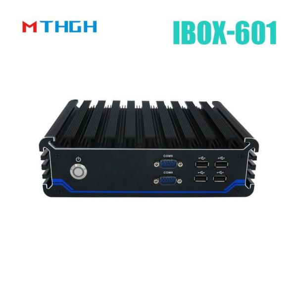 Fanless Industrial Mini PC with Intel Core i5-7200U Processor and 4 COM Ports for Entry Exit Terminal