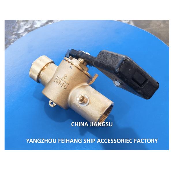 SOUNDING SELF-CLOSING VALVE FH-40A CB/T3778-99  PN2.5 Material - Copper  with BSP internal thread end and 360° rotating rod