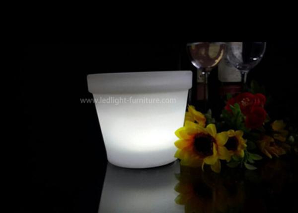 Mini potenciômetros de flor plásticos coloridos do diodo emissor de luz do RGB para a decoração da tabela/jardim