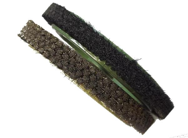 Industrial Pig Hair Stenter Wheel Brush 240mm for Textile Finishing Machine Cleaning