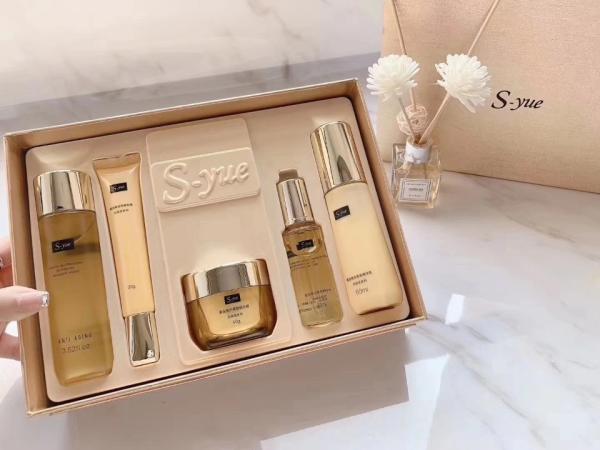 S-yue brand golden rejuvenating tightening series anti aging skin firming cosmetics