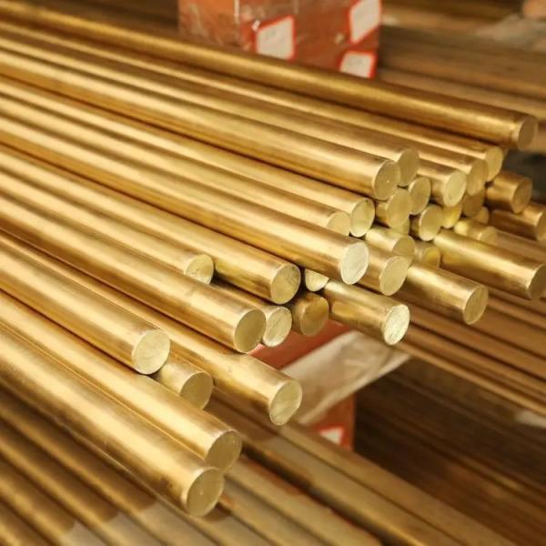 Barra de bronze lisa Rod C21000 C22000 horizontalmente 1200mm de liga de cobre de ASTM