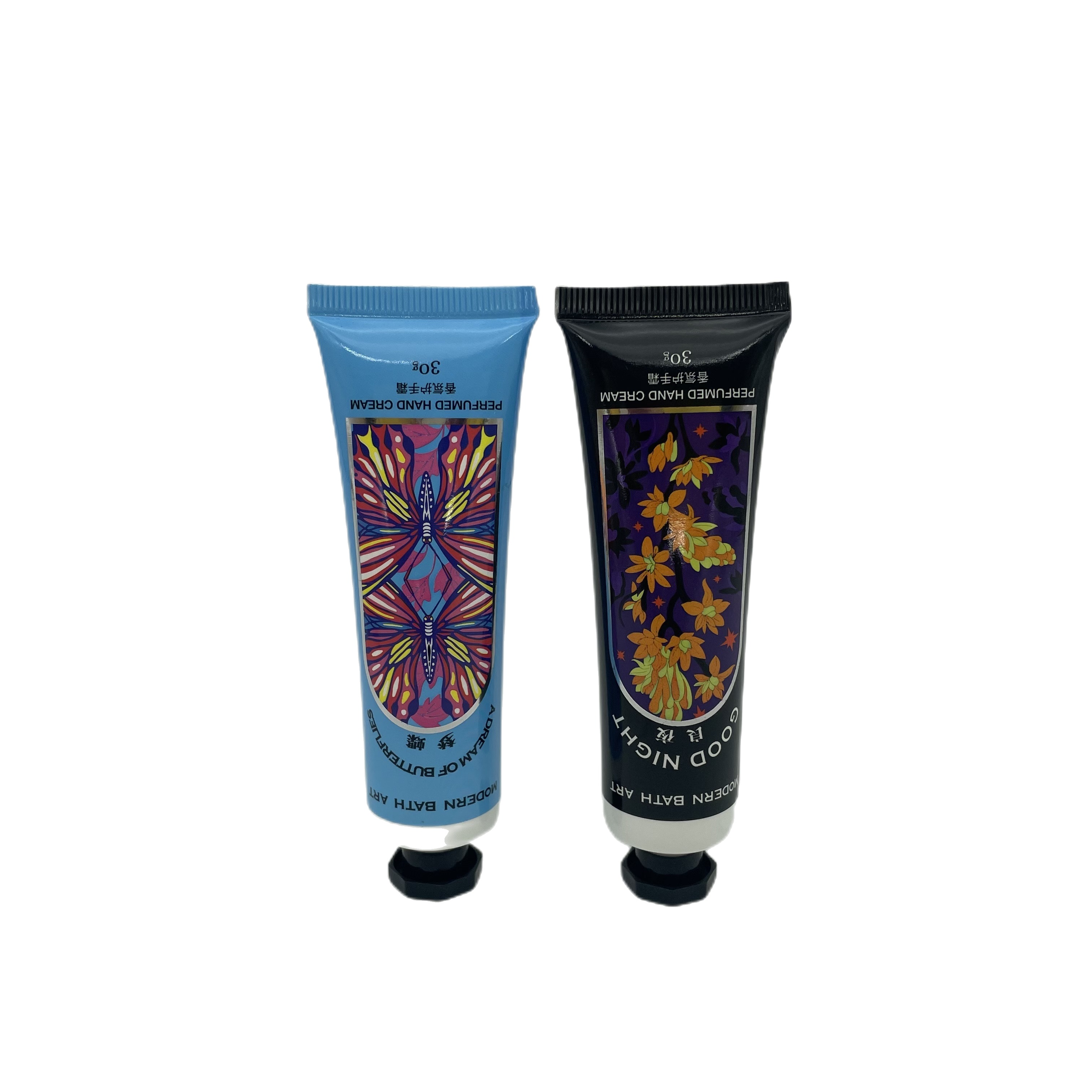 Custom Squeeze Tube  Aluminum Barrier Laminated Tubes Cosmetic Hand Cream Packaging Soft Touch Tube 30ml