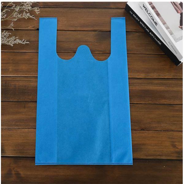 таможня супермаркета сумки футболки 50gsm Eco не сплетенная напечатала не сплетенные сумки Tote